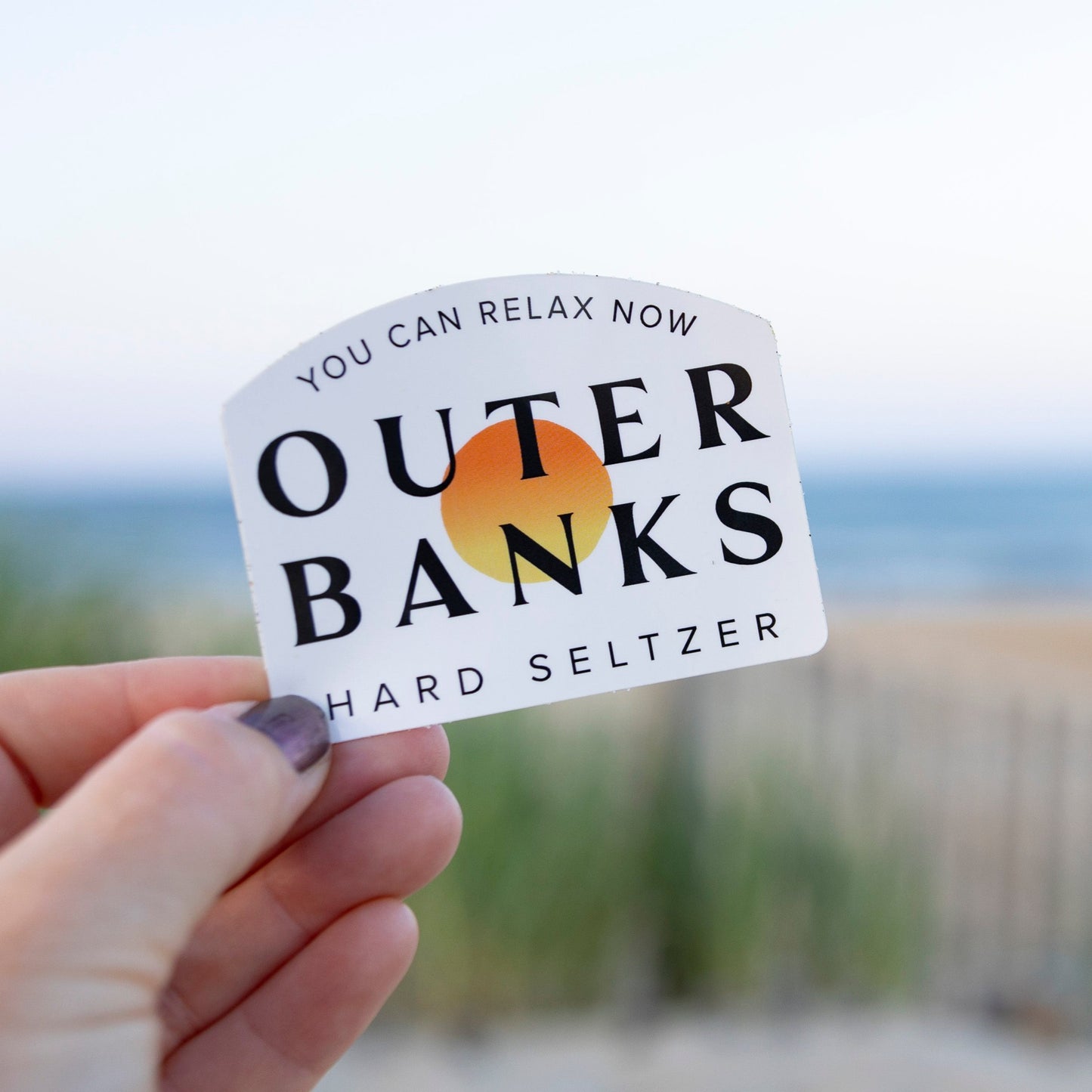 Orange Custom Outer Banks Hard Seltzer Sticker